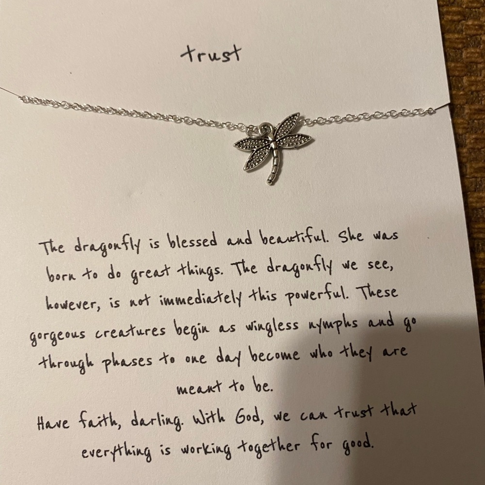 butterfly, dragonfly, pearl, or crystal pendant and nickel-free 18 inch chain